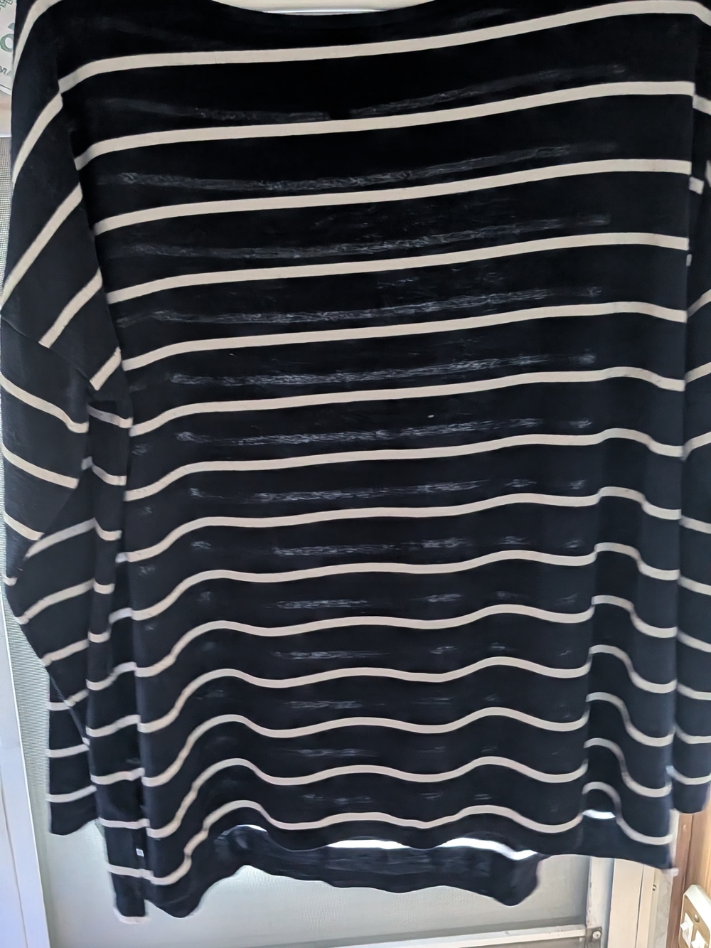 Ralph Lauren Navy and White Striped Top